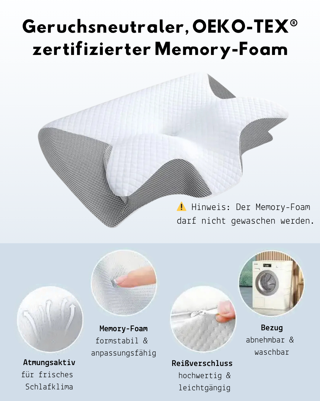 Sonno8 - Orthopädisches Schlafkissen - YUSASTORES